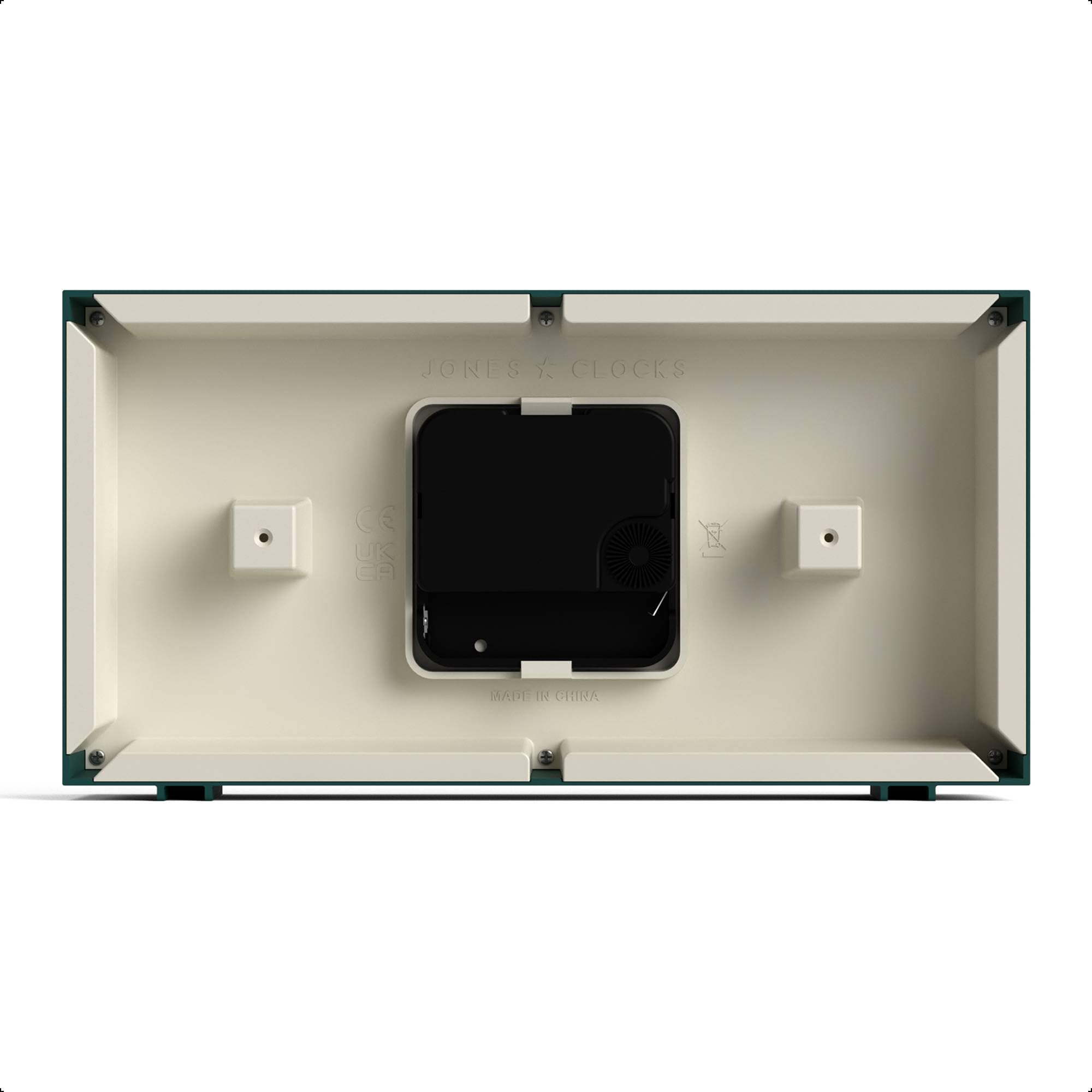 Jones Clocks Odeon green color creates a striking focal point