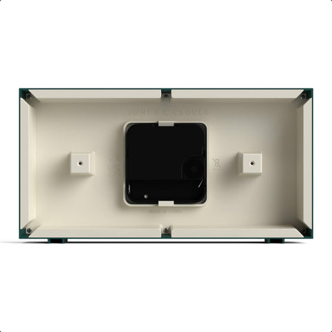 Jones Clocks Odeon green color creates a striking focal point