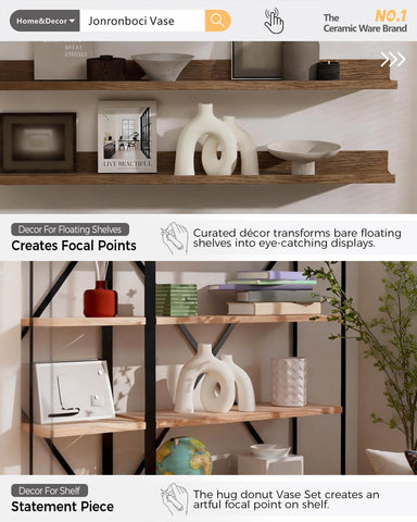 Crumb-free packaging for Jonronboci Hug Donut Vase Set