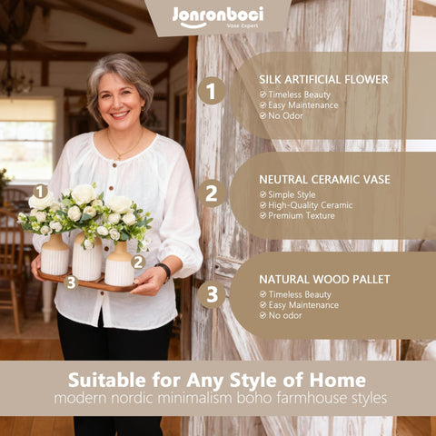 Jonronboci seasonal-friendly arrangement ready for holidays or year-round styling.