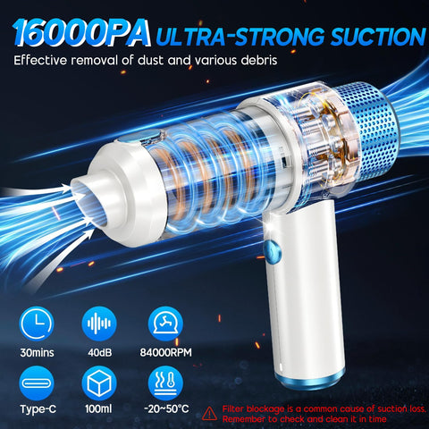 JONYJ 2-in-1 suction and blow nozzle enables inflation and debris removal.