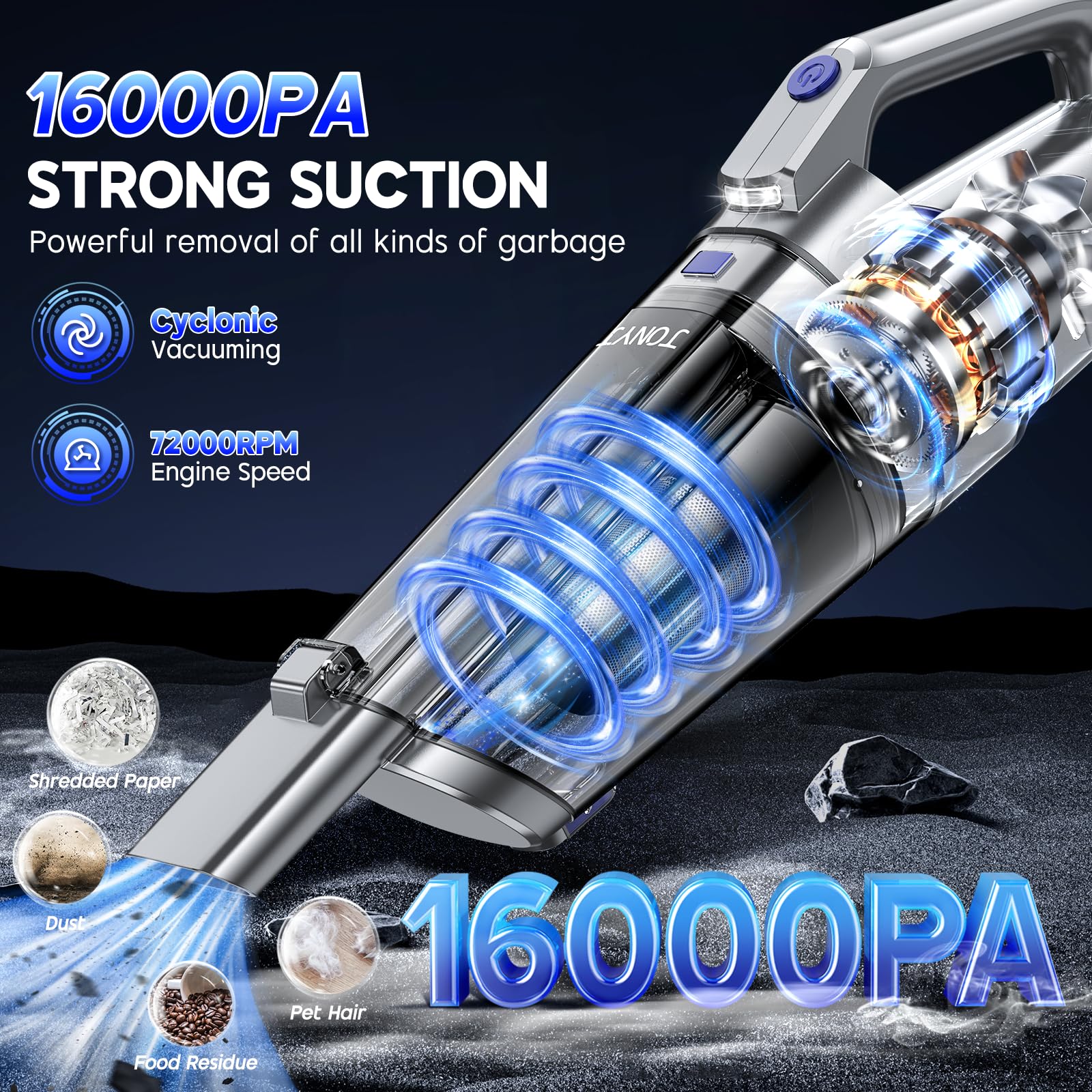 JONYJ long nozzle attachment reaches tight corners and crevices.