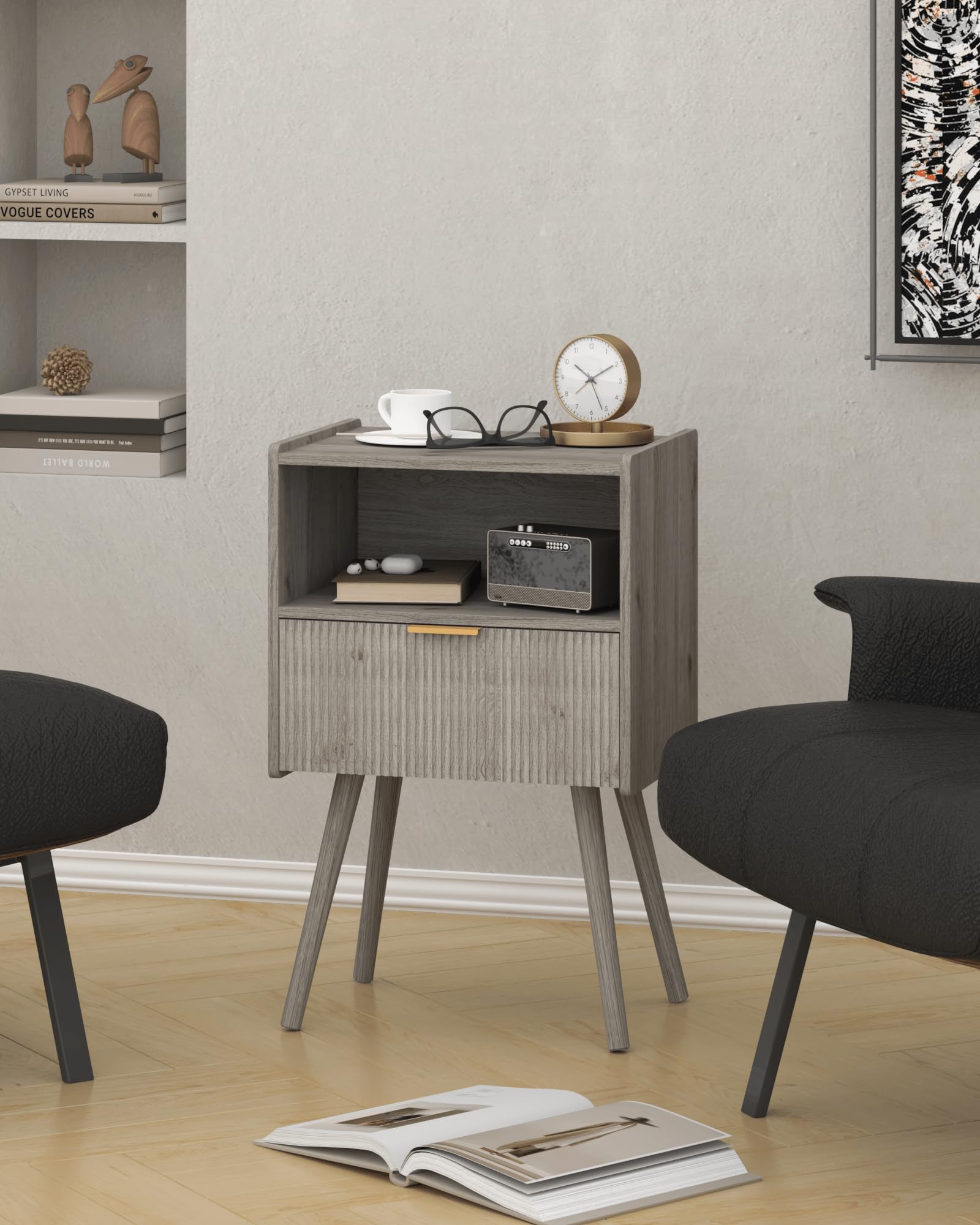 JOONEE Nightstand anti-slip pads protect floors while keeping stability.