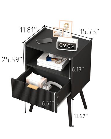 JOONEE nightstand drawer storage for remote controls and meds