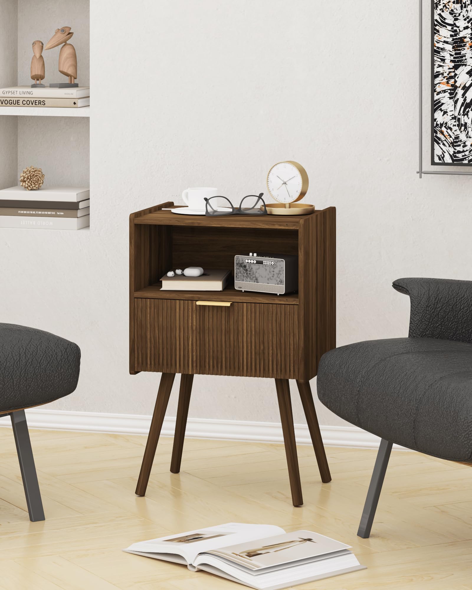 JOONEE nightstand easy-assembly guide makes setup quick.