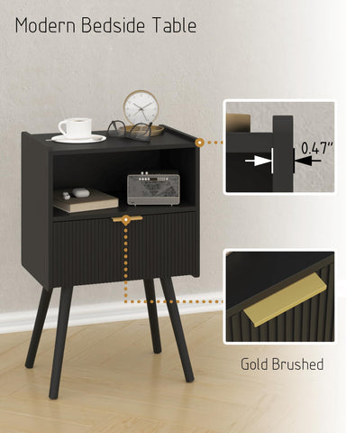 JOONEE nightstand top surface for a plant or photo frame