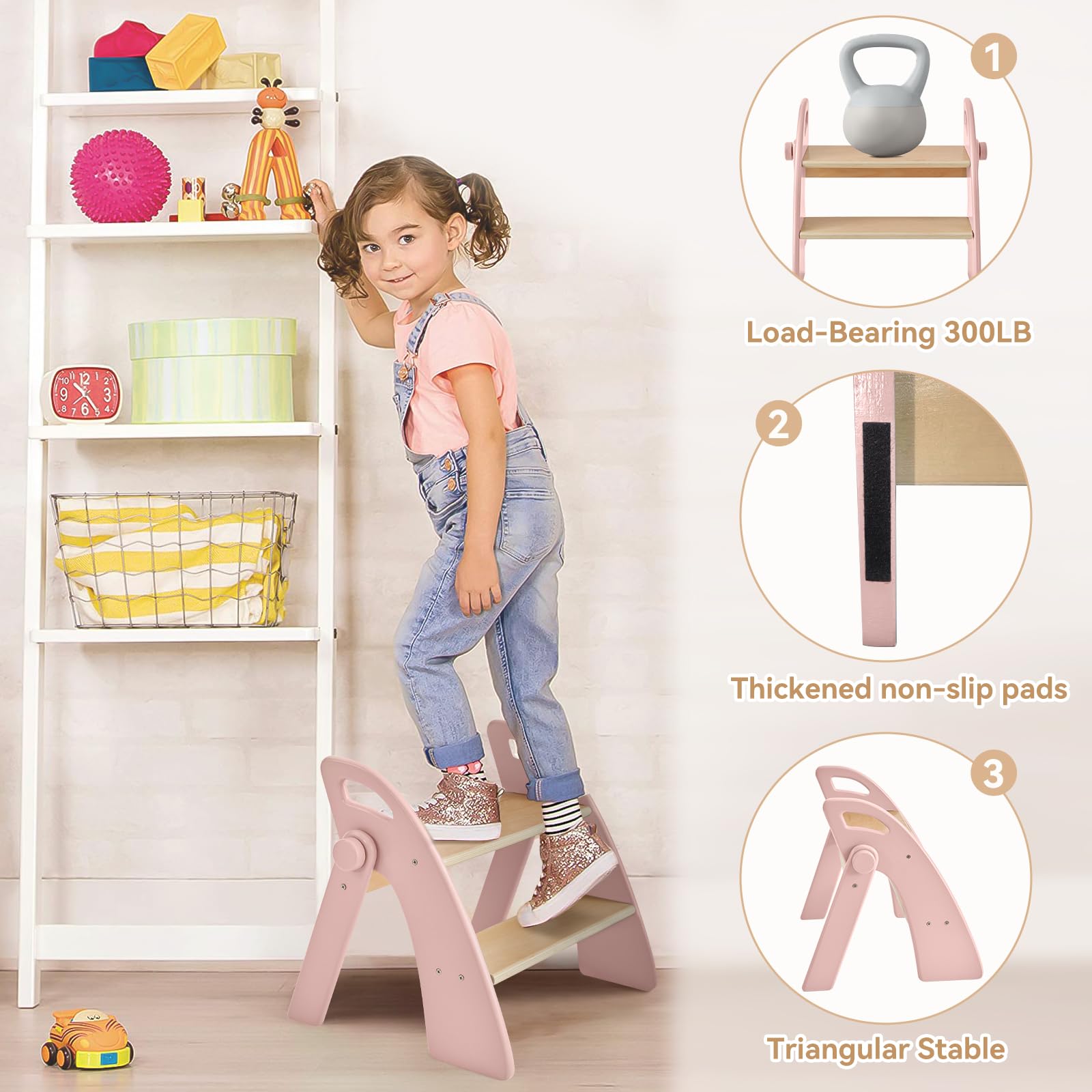Joothlin anti-slip base provides stable bathroom use.