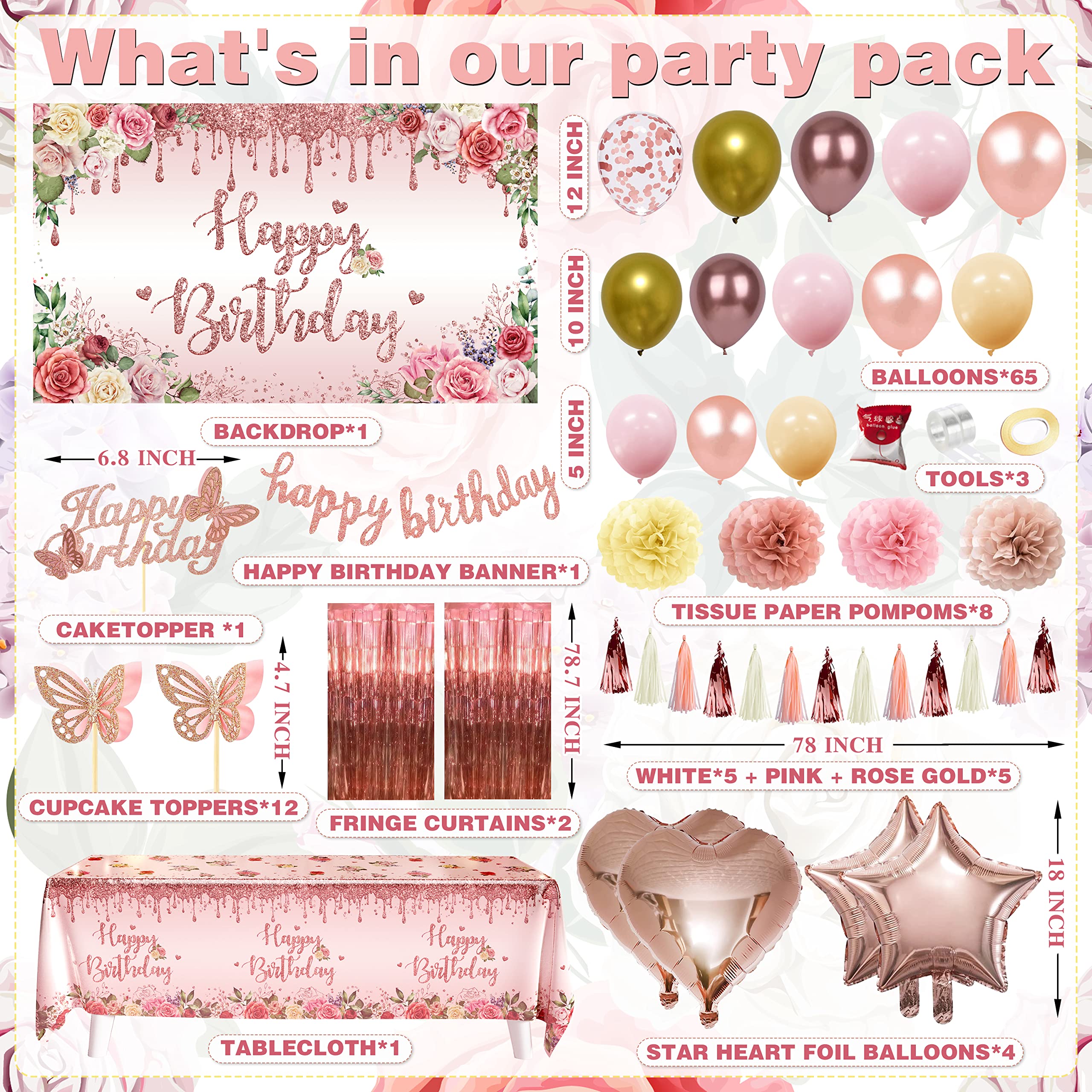 JOPHMO floral backdrop in pink theme ideal for photoshoots