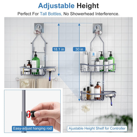 Joqixon shower caddy large baskets hold bottles and accessories neatly.