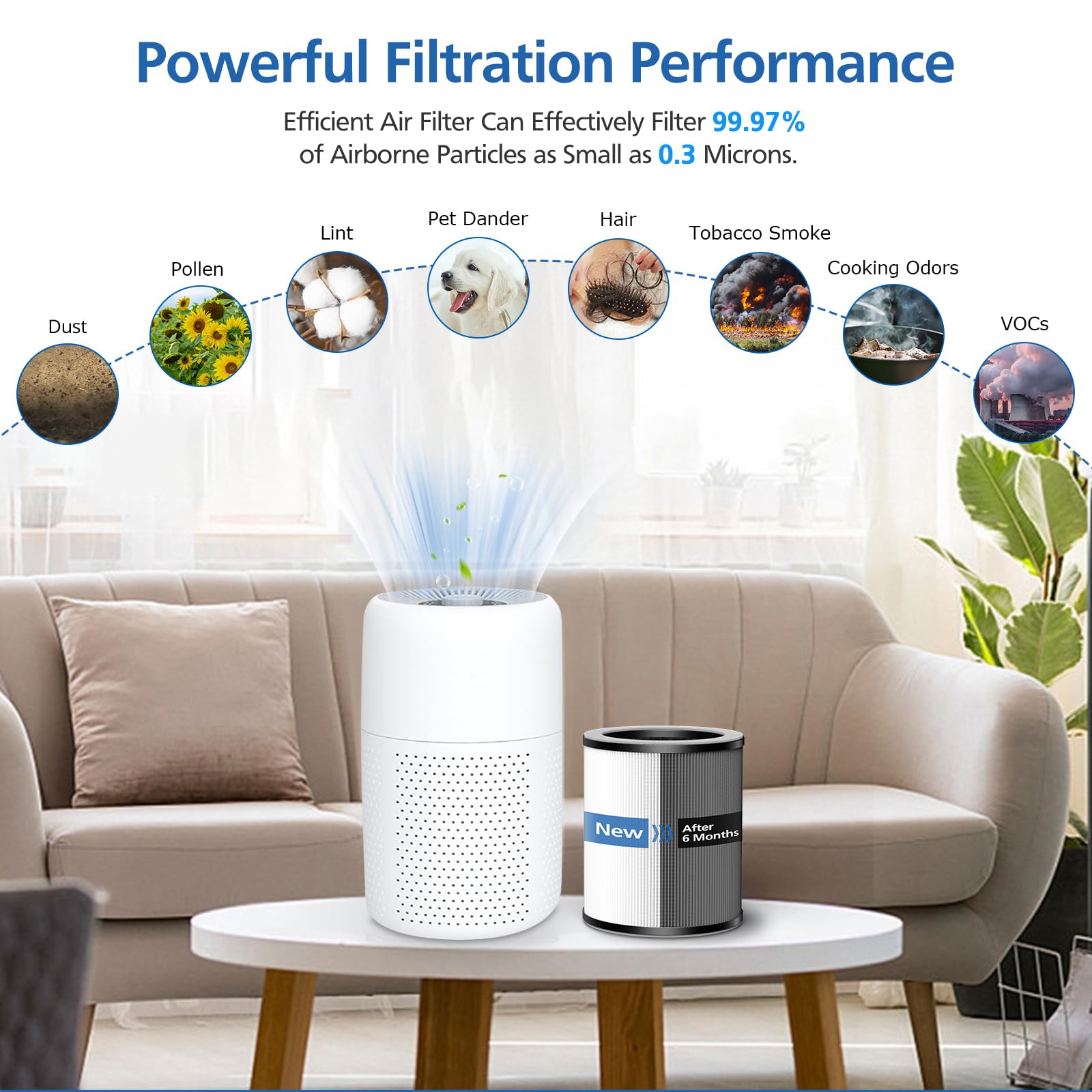 JORAIR P60 activated carbon layer reduces odors and fumes in living spaces