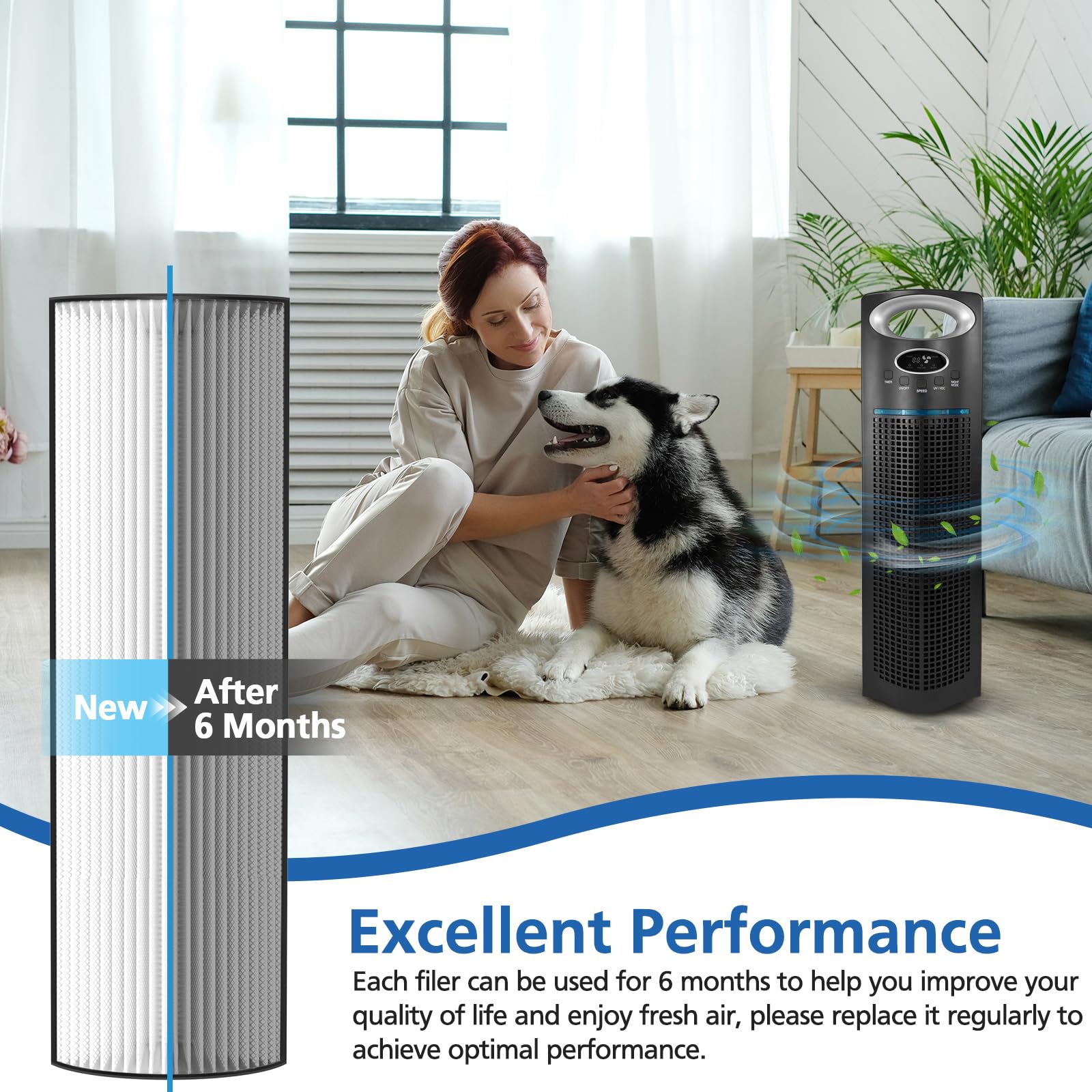 JORAIR filter set designed for pet households.