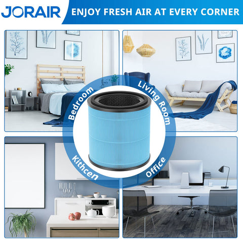JORAIR AP0601 filters deliver odor and smoke reduction for cleaner home air
