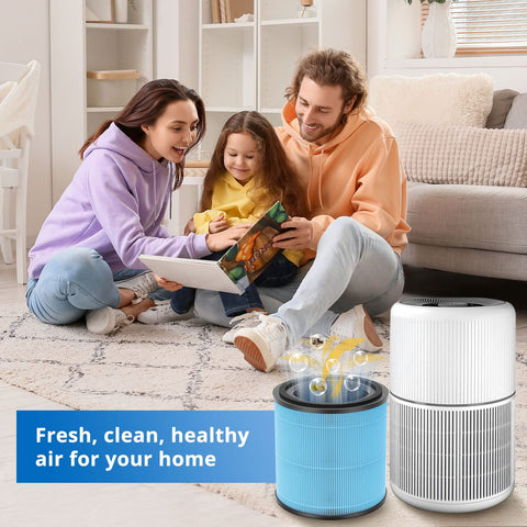 JORAIR AP0601 cross-section shows activated carbon layer reducing odors