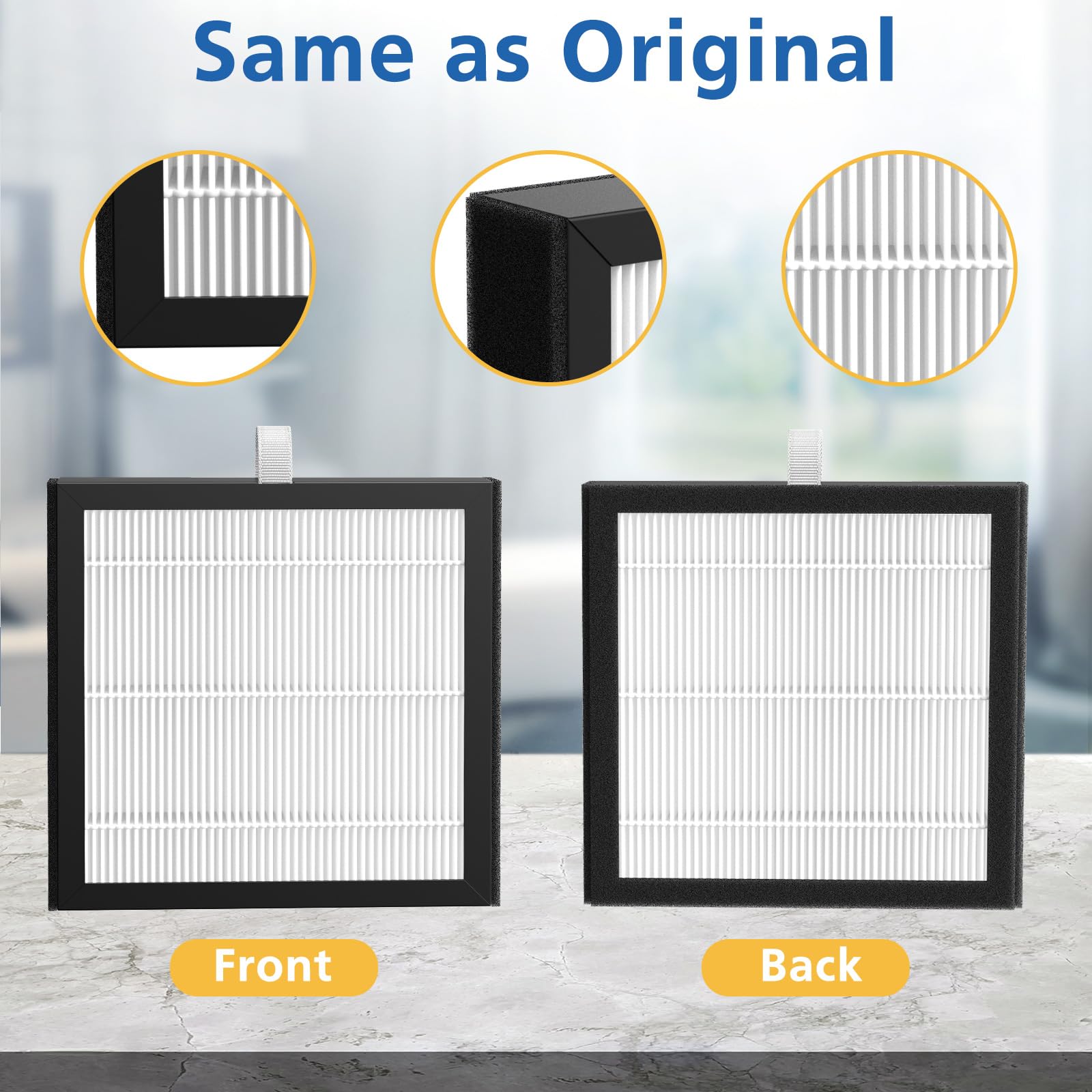JORAIR DH02 HEPA 3-in-1 filtration captures fine particles
