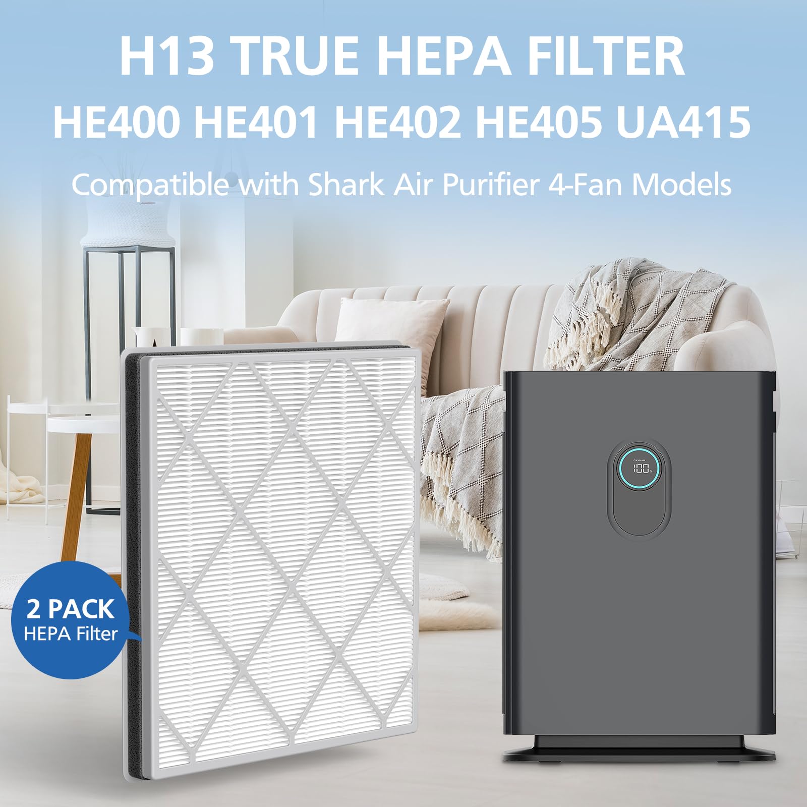 JORAIR HE401 replacement is easy to install with no tools required