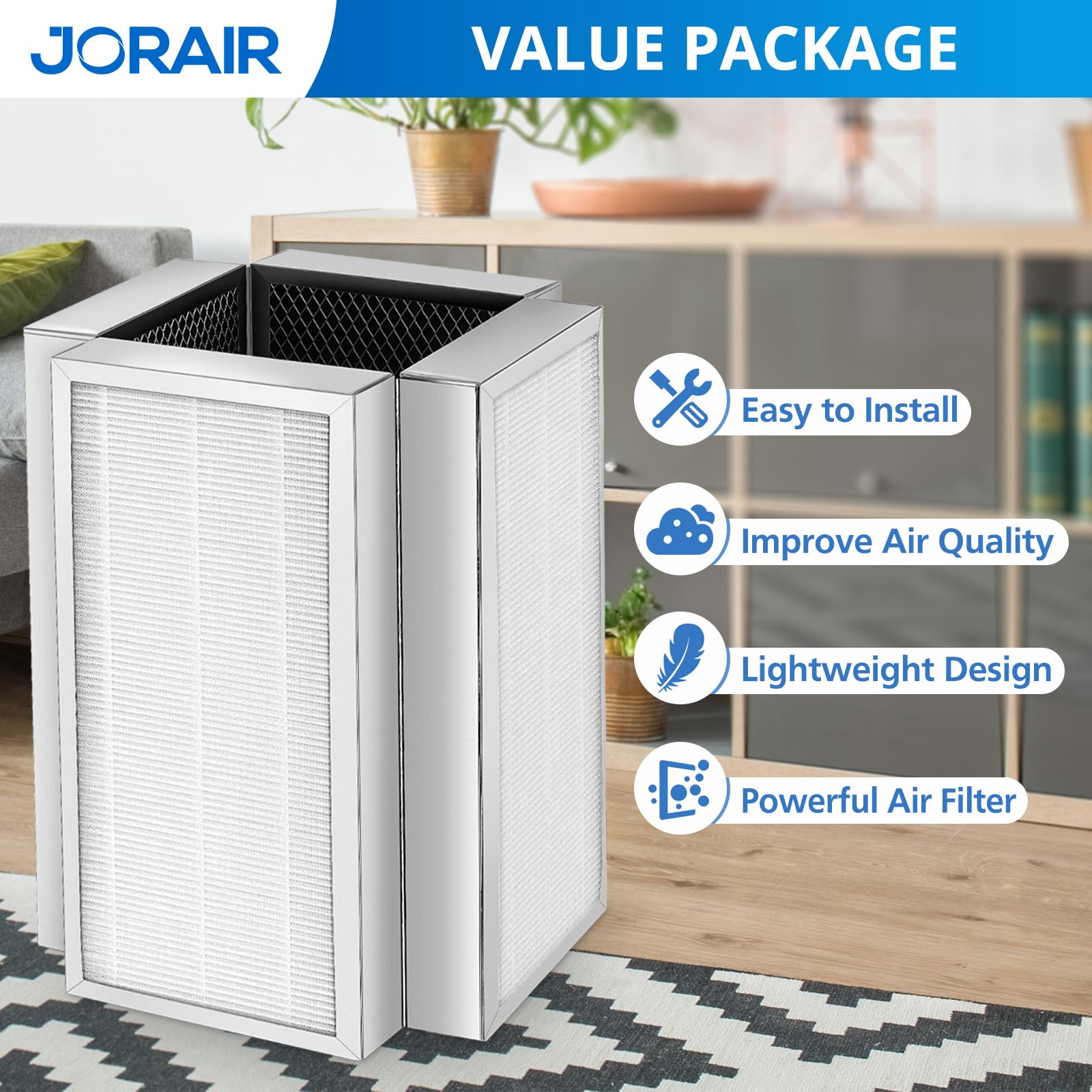 JORAIR MA50 purifier-in-use demonstrates clean air potential