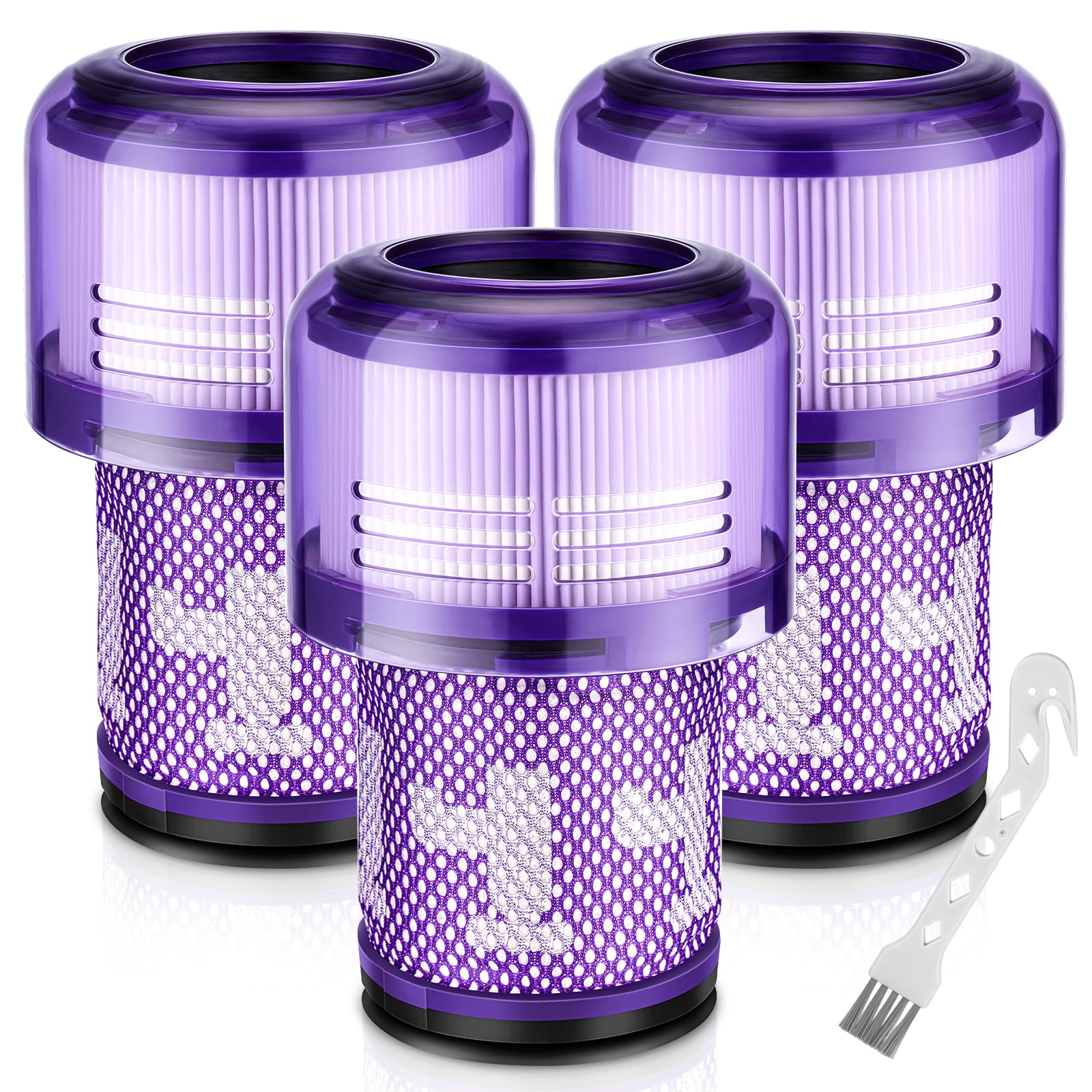 JORAIR V12 filter replacement for Dyson V12 Detect Slim 3-pack improves suction and air quality