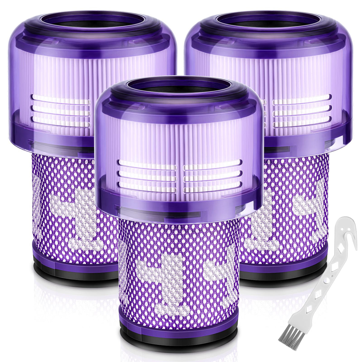 JORAIR V12 filter replacement for Dyson V12 Detect Slim 3-pack improves suction and air quality