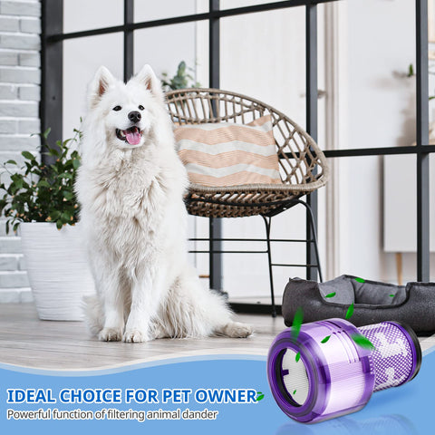 JORAIR V12 filter replacement for Dyson V12 Detect Slim Total Clean 3-pack sustained suction