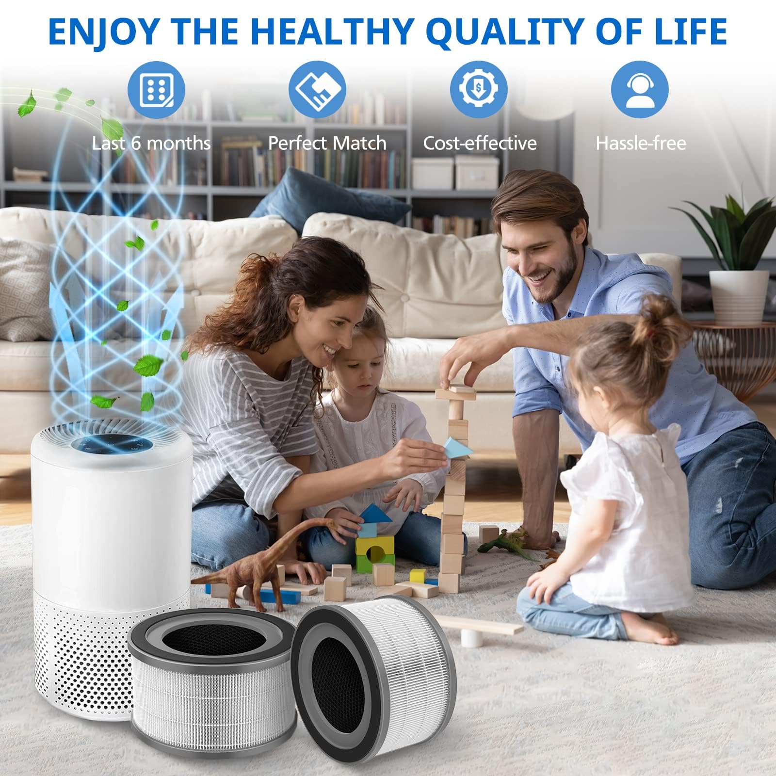 JORAIR Vista200 compatibility ensures a secure fit with Levoit purifiers.