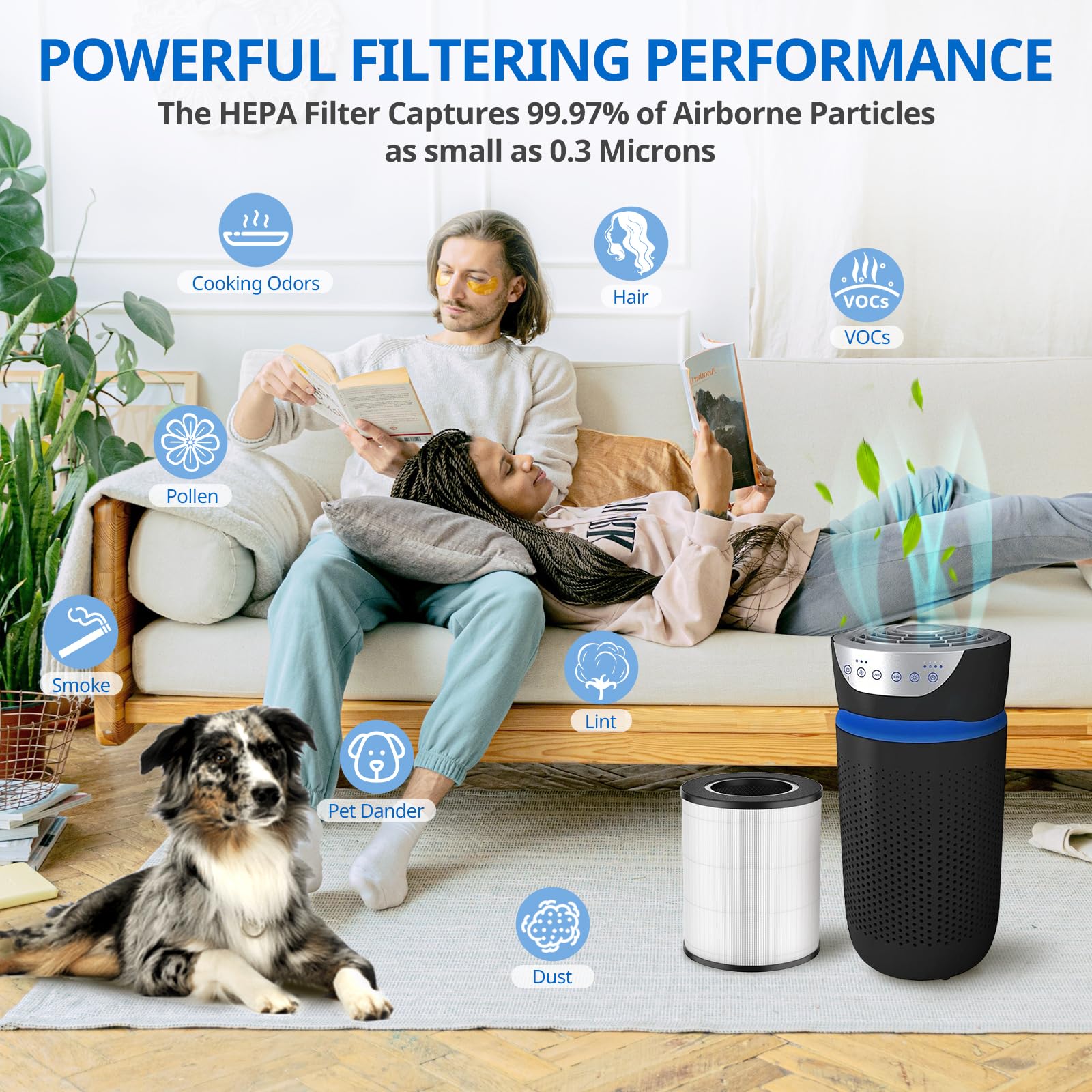 JORAIR AP-T20FL packaging box emphasizing compatibility and installation
