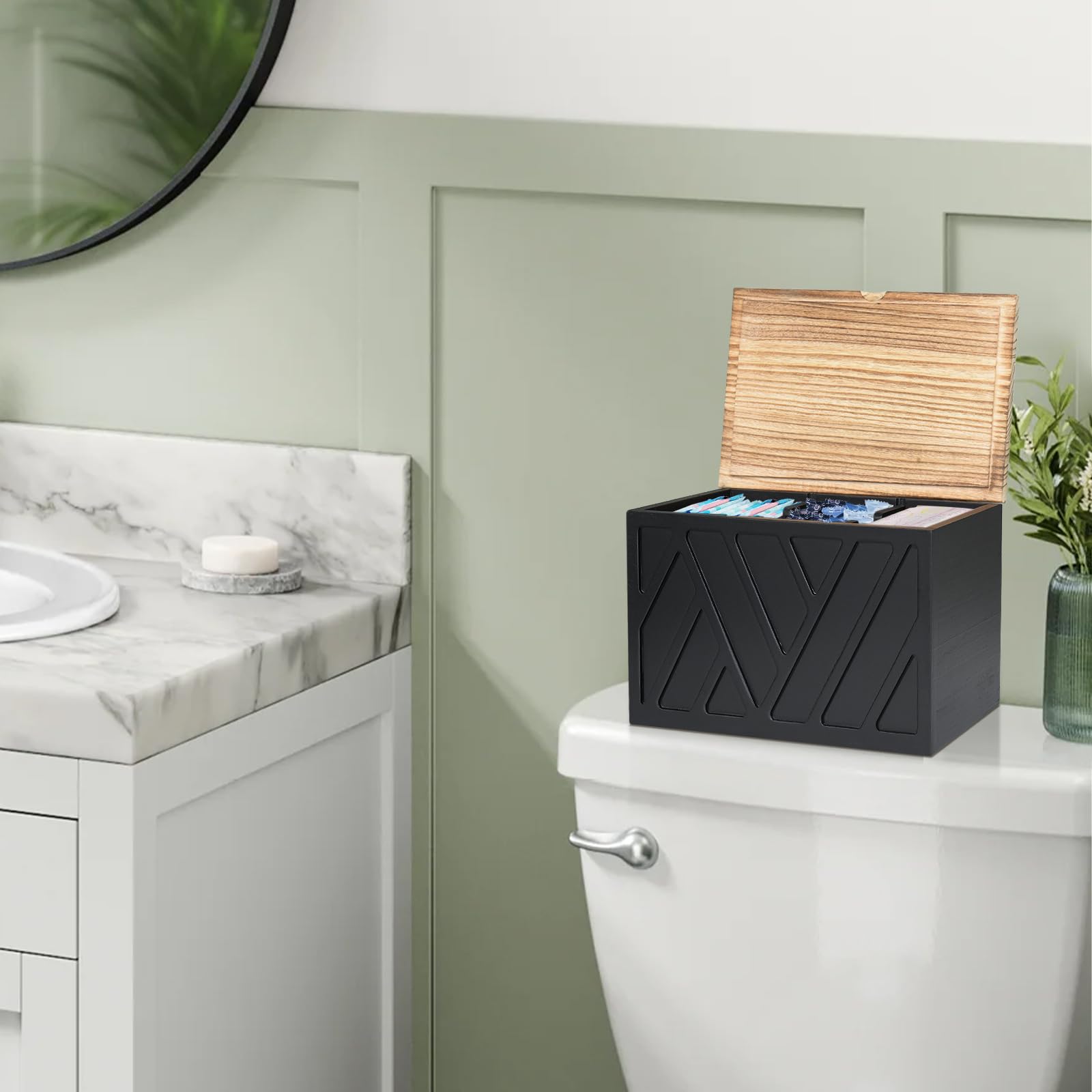 Jorkol Shark Week storage box provides discreet, organized space for monthly items.