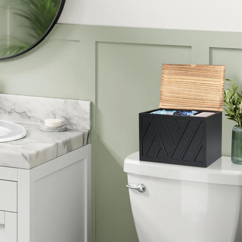 Jorkol Shark Week storage box provides discreet, organized space for monthly items.