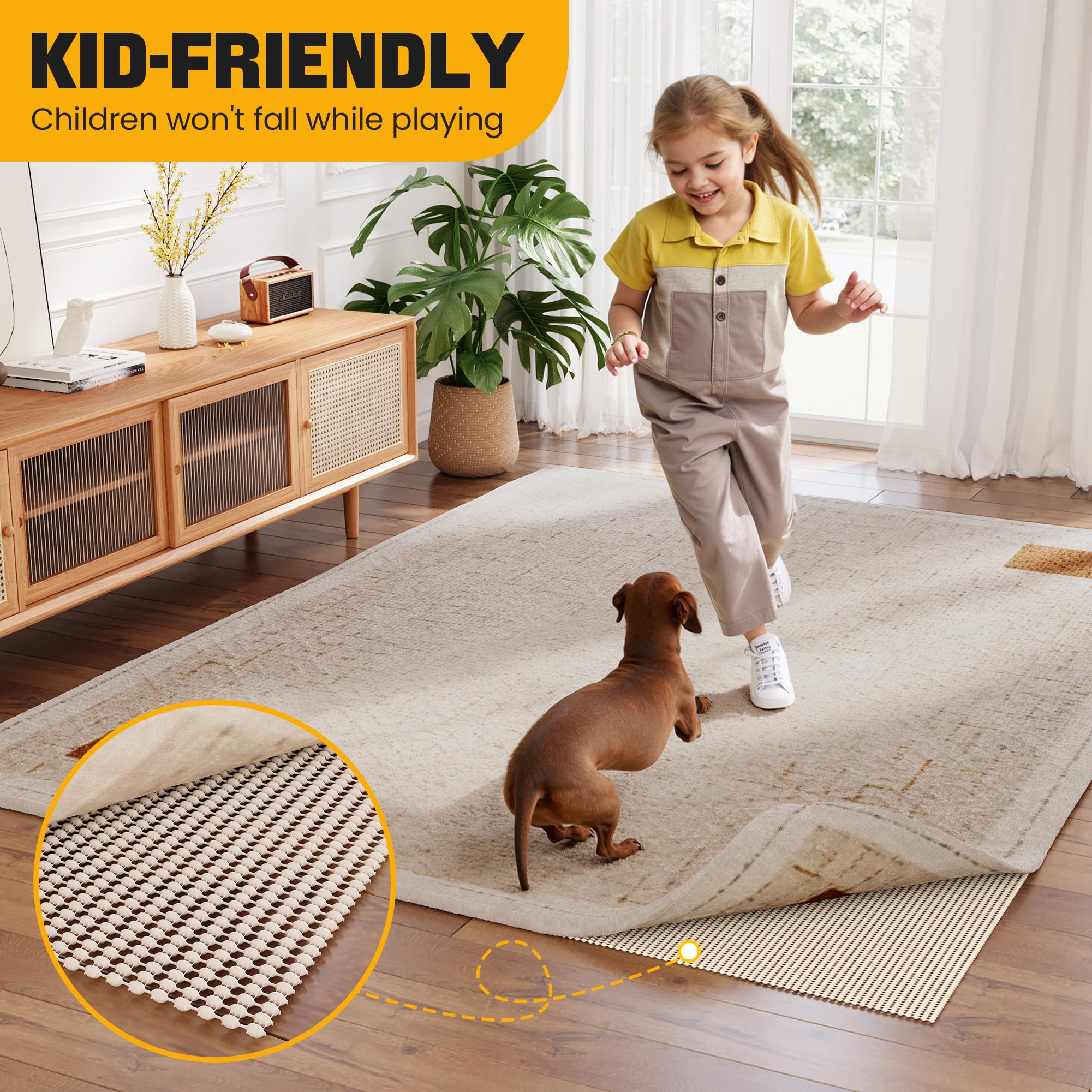 Jorvila lightweight installation leaves no sticky residue.