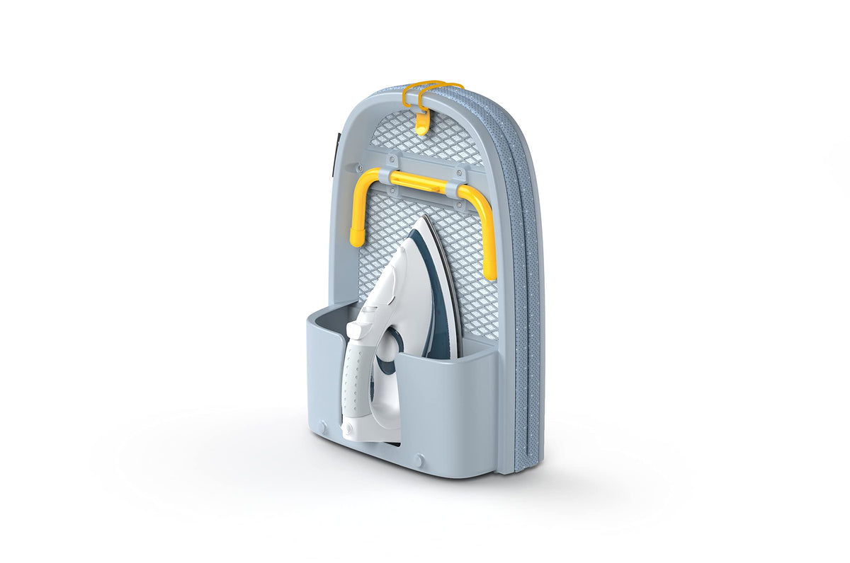 Joseph Joseph Pocket Max folding ironing board in compact form for easy storage and quick setup
