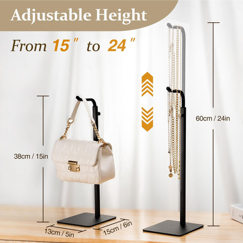 Josmimic purse holder stand base detail shows sturdy construction and surface protection