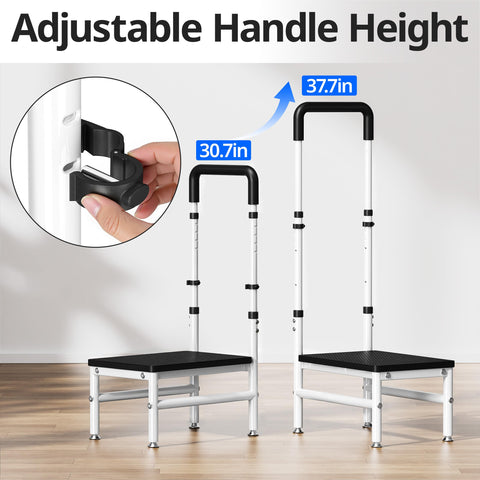 Josmimic Step Stool for Bathroom access enhances safe grooming routines.