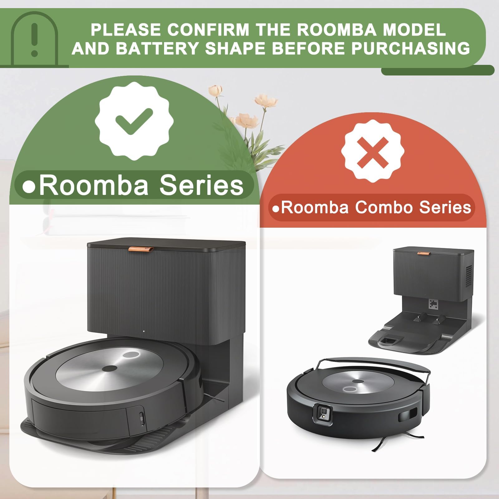 JOTACT ABL-F compatibility chart for Roomba i/e/j models