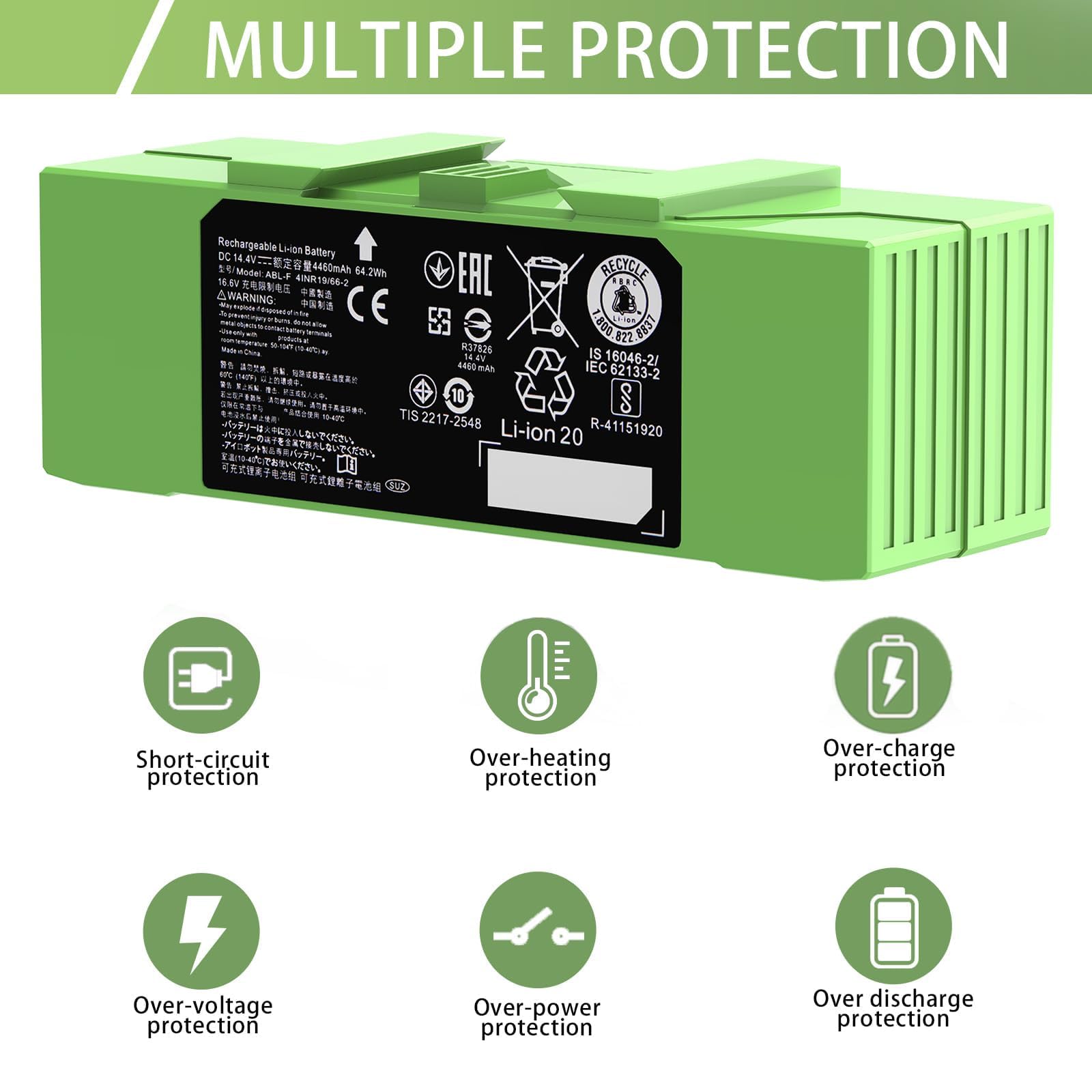 JOTACT ABL-F battery fit for i7 and i3 Roomba series