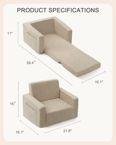 Jouha corduroy fabric cover feels soft and easy to clean.