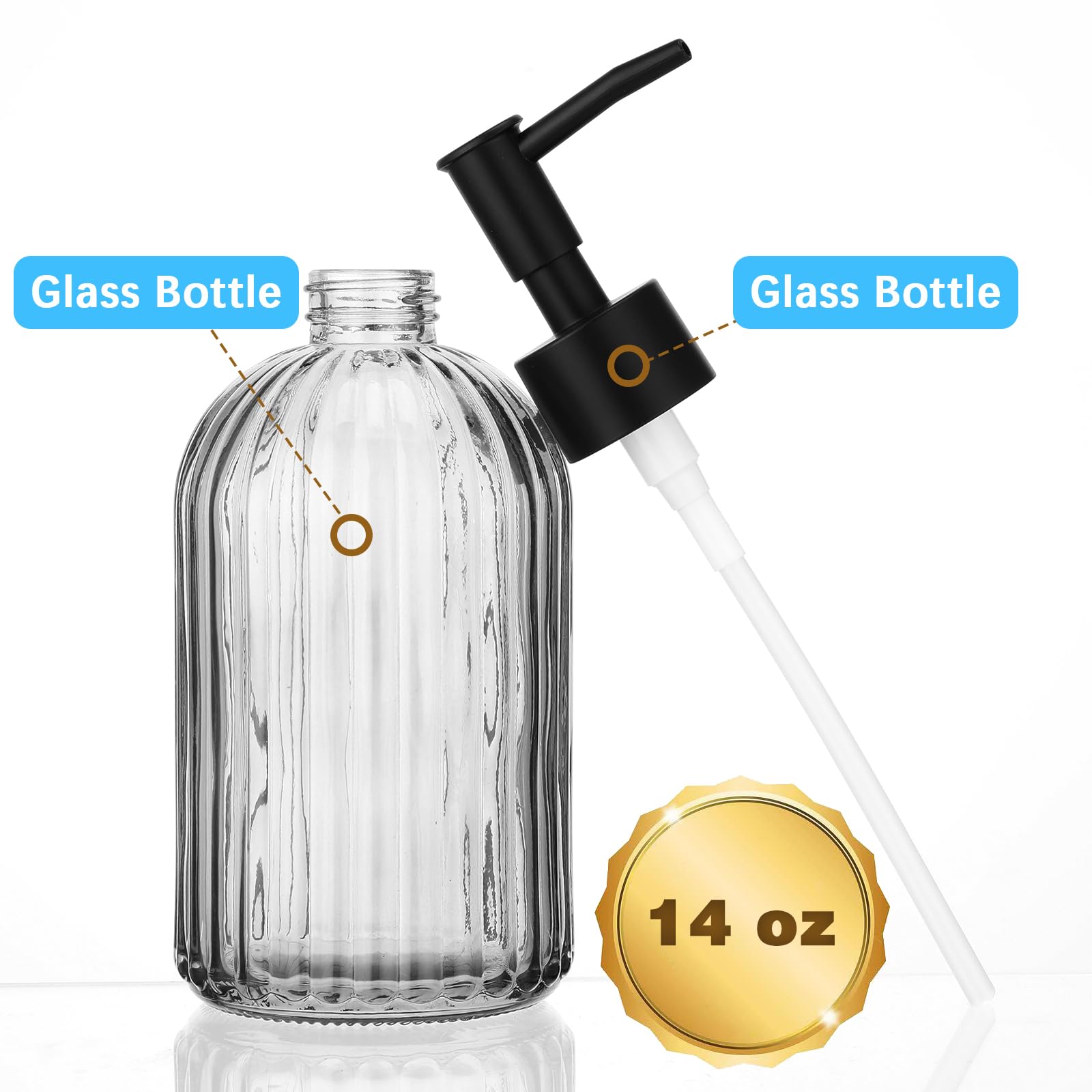 Heavy-duty lead-free glass bottle by JOUTYFOR