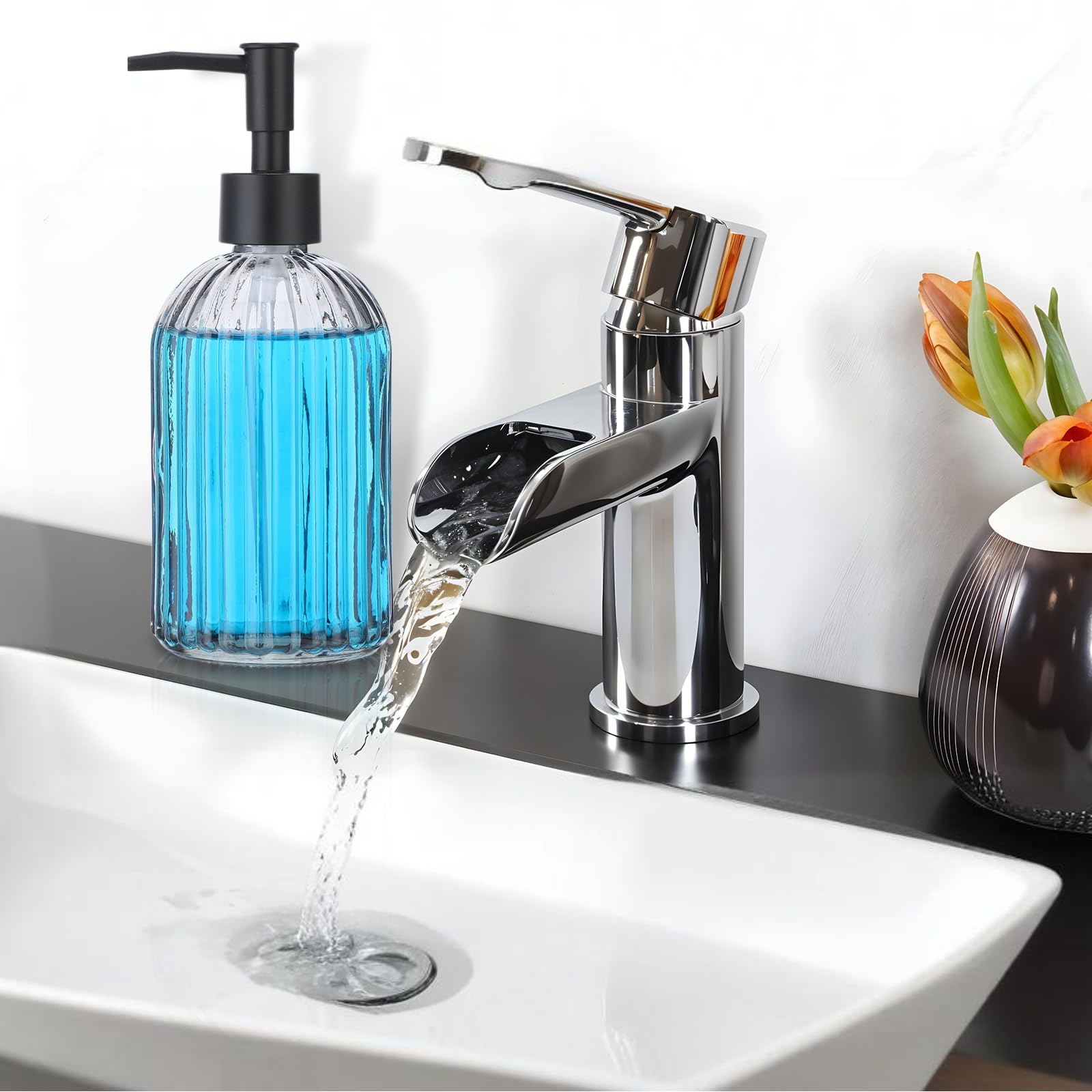 Multi-use JOUTYFOR dispenser suitable for dish soap and shampoo