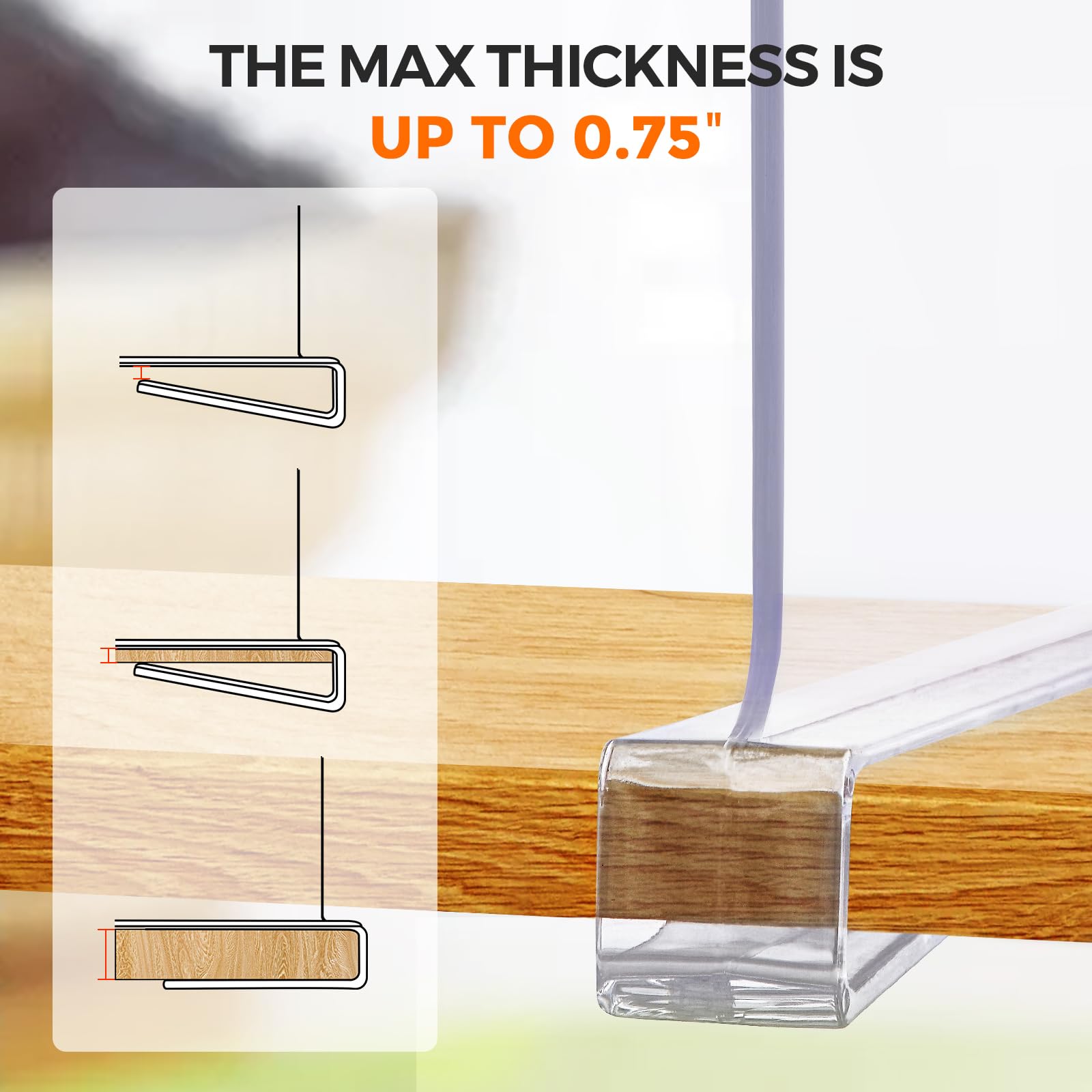 JOY DECOR acrylic vertical shelf divider creates organized shelves at a glance.