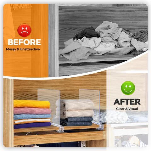 JOY DECOR easy-install divider requires no tools for quick setup.