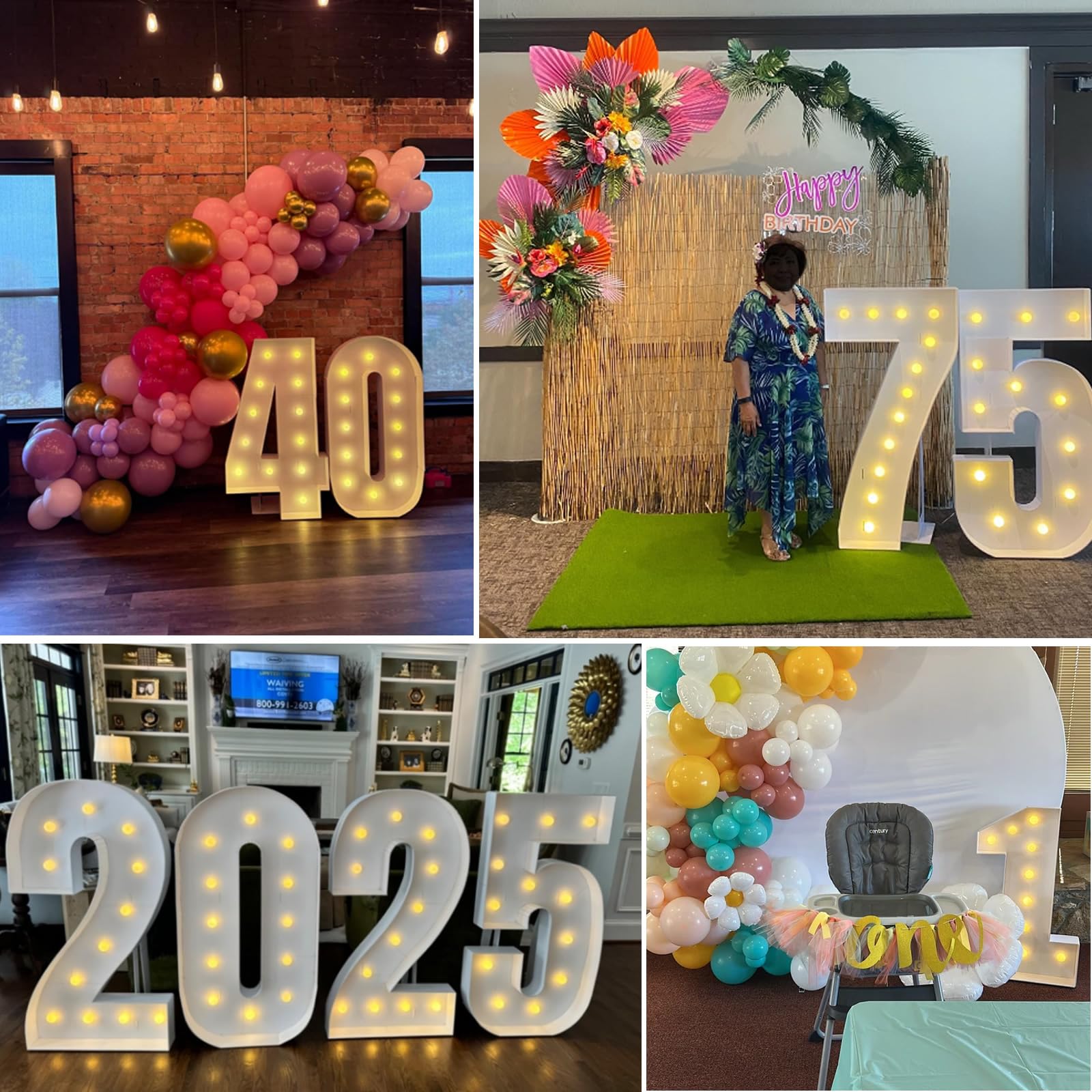 JoyBox Design balloon-arch-ready display elevates any party backdrop introduction.