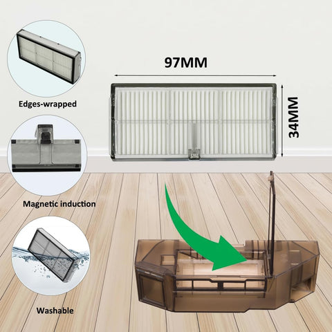 JoyBros HEPA filters for L10s Ultra HEAT trap dust and are washable after use