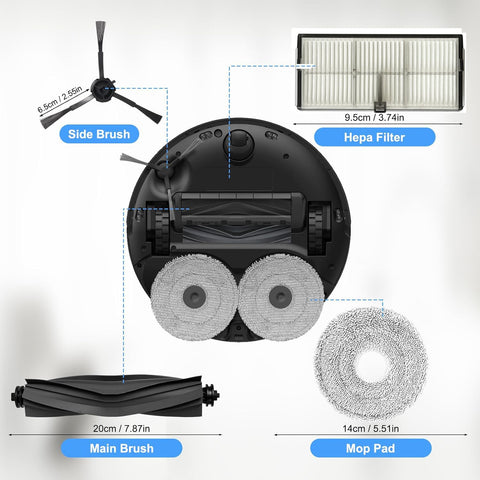 JoyBros side brushes for Dreame L10s Ultra reach corners and edges effectively