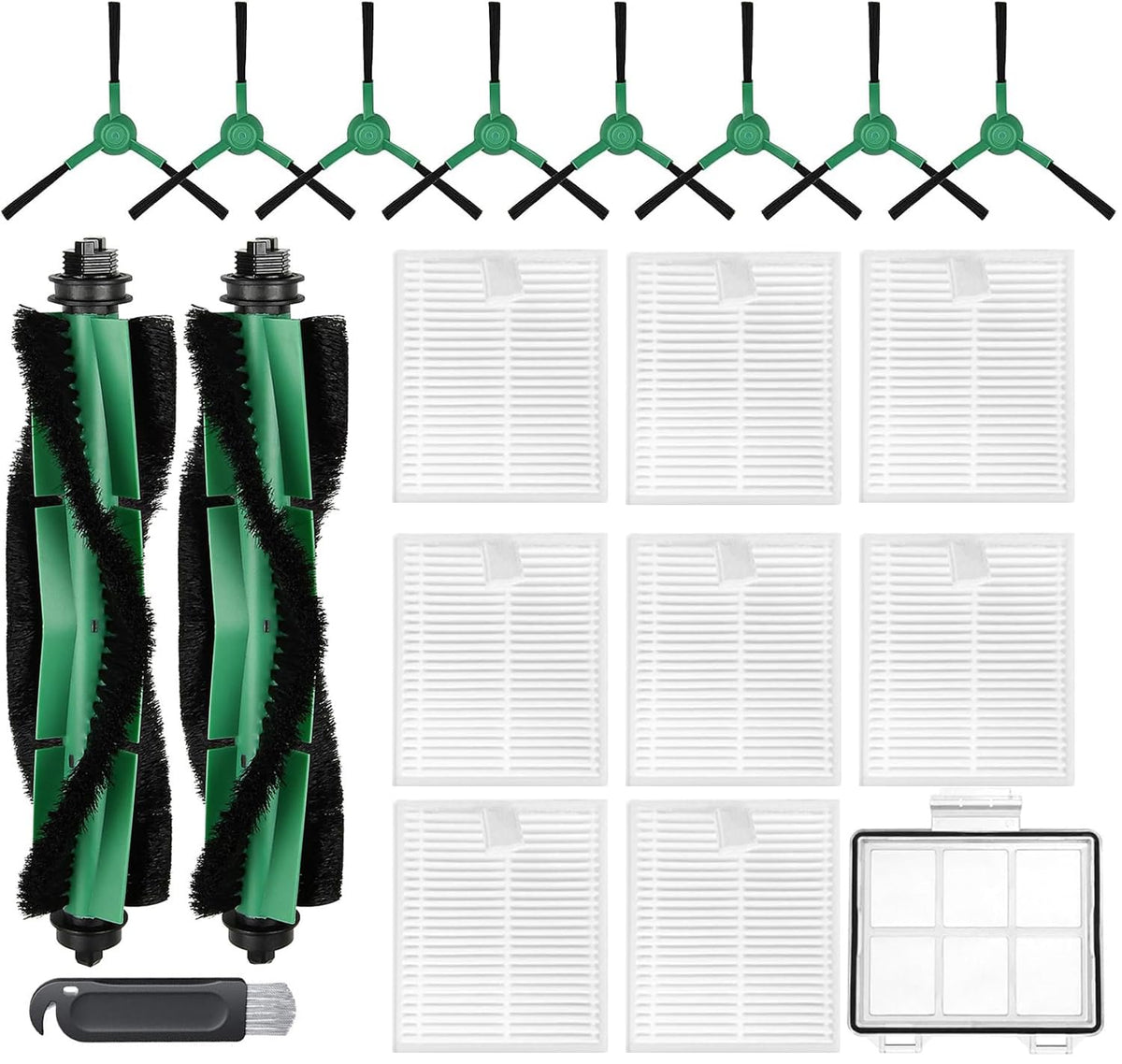 JoyBros Roomba 104/105 main brush rollers for deep cleaning and improved suction.