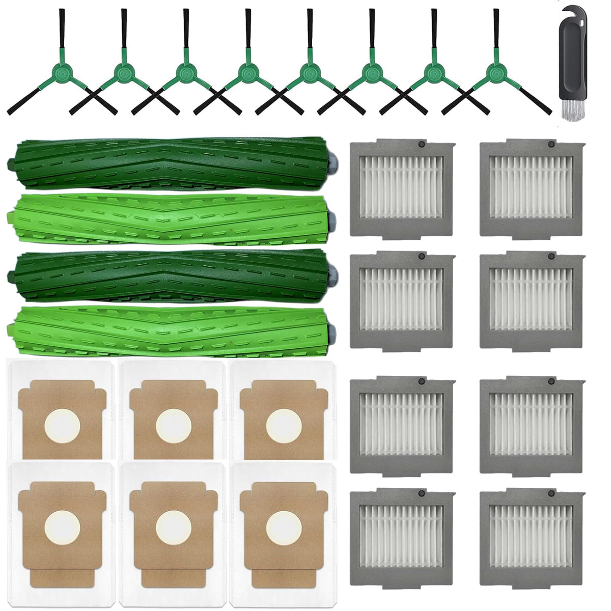 JoyBros Roomba Max 705 roller brushes two-pack for edge cleaning.