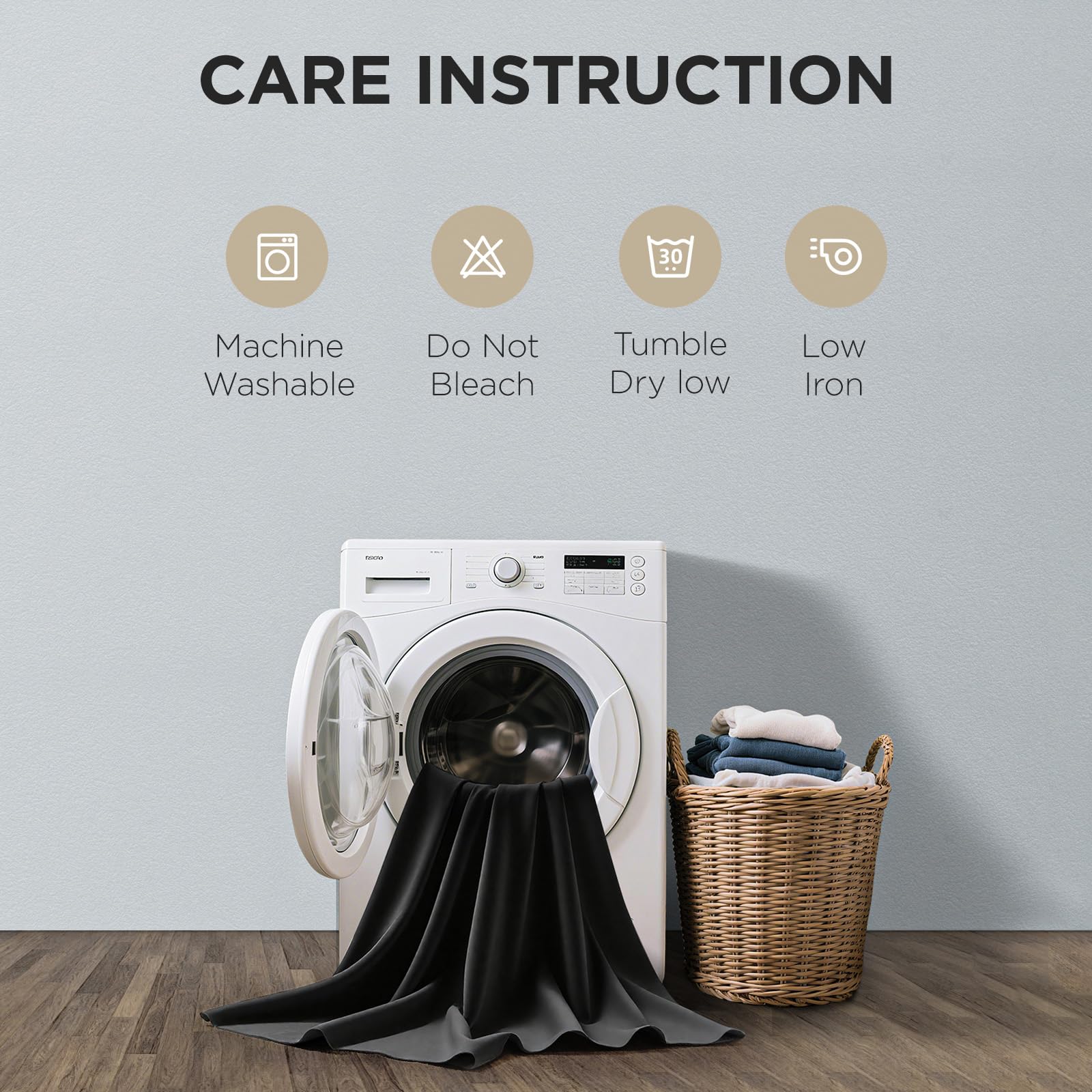Joydeco easy-hang design arrives ready to drape for instant use