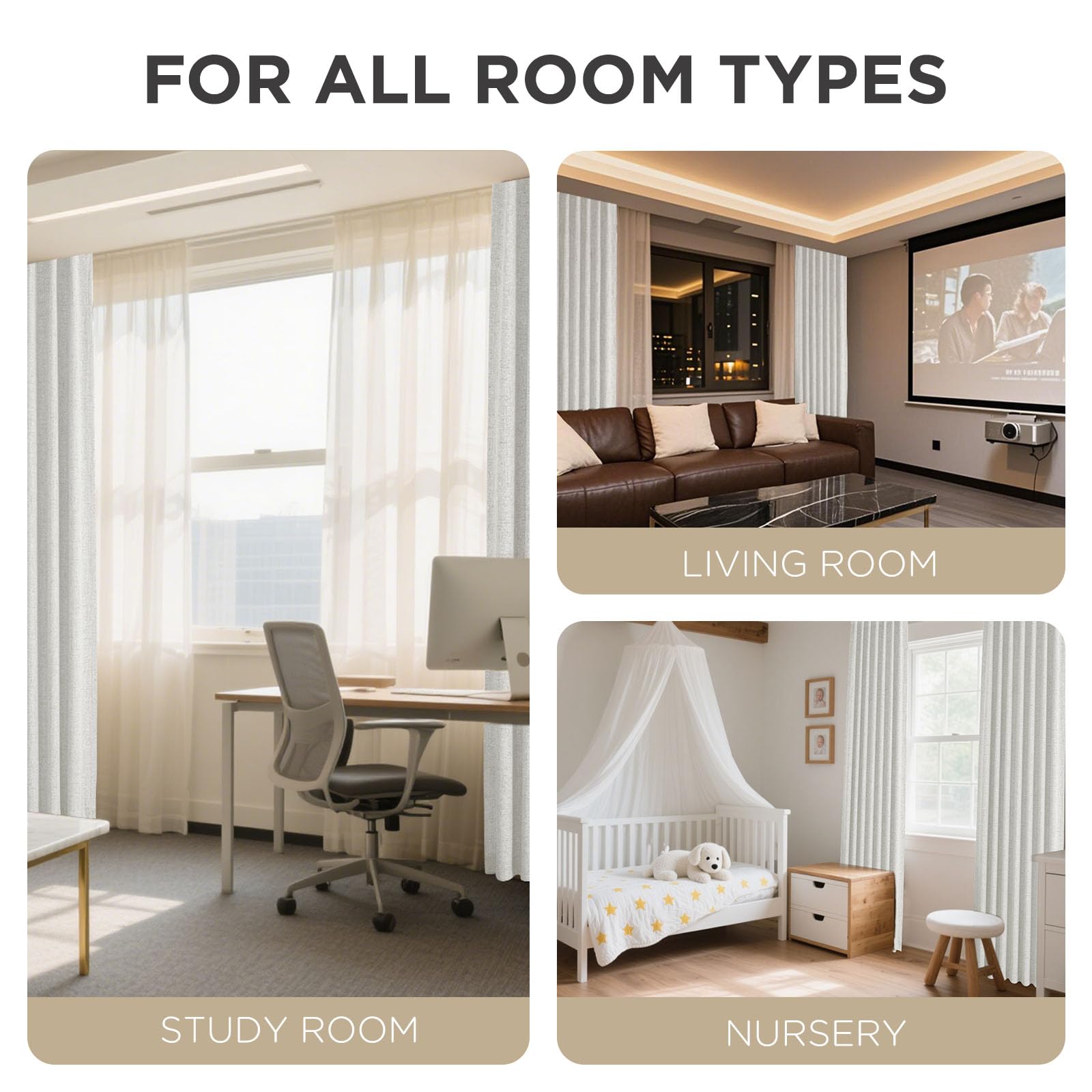 Joydeco provides noticeable noise reduction for a quieter space.