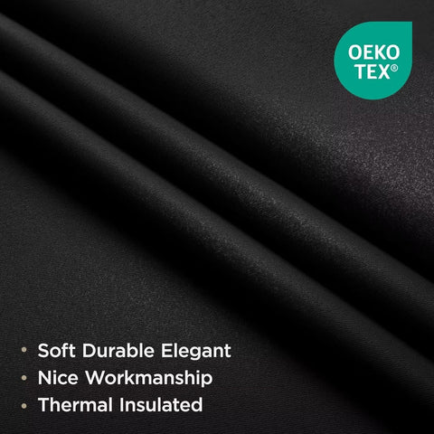 Joydeco blackout curtains thermal-insulation panel regulates temperature year-round