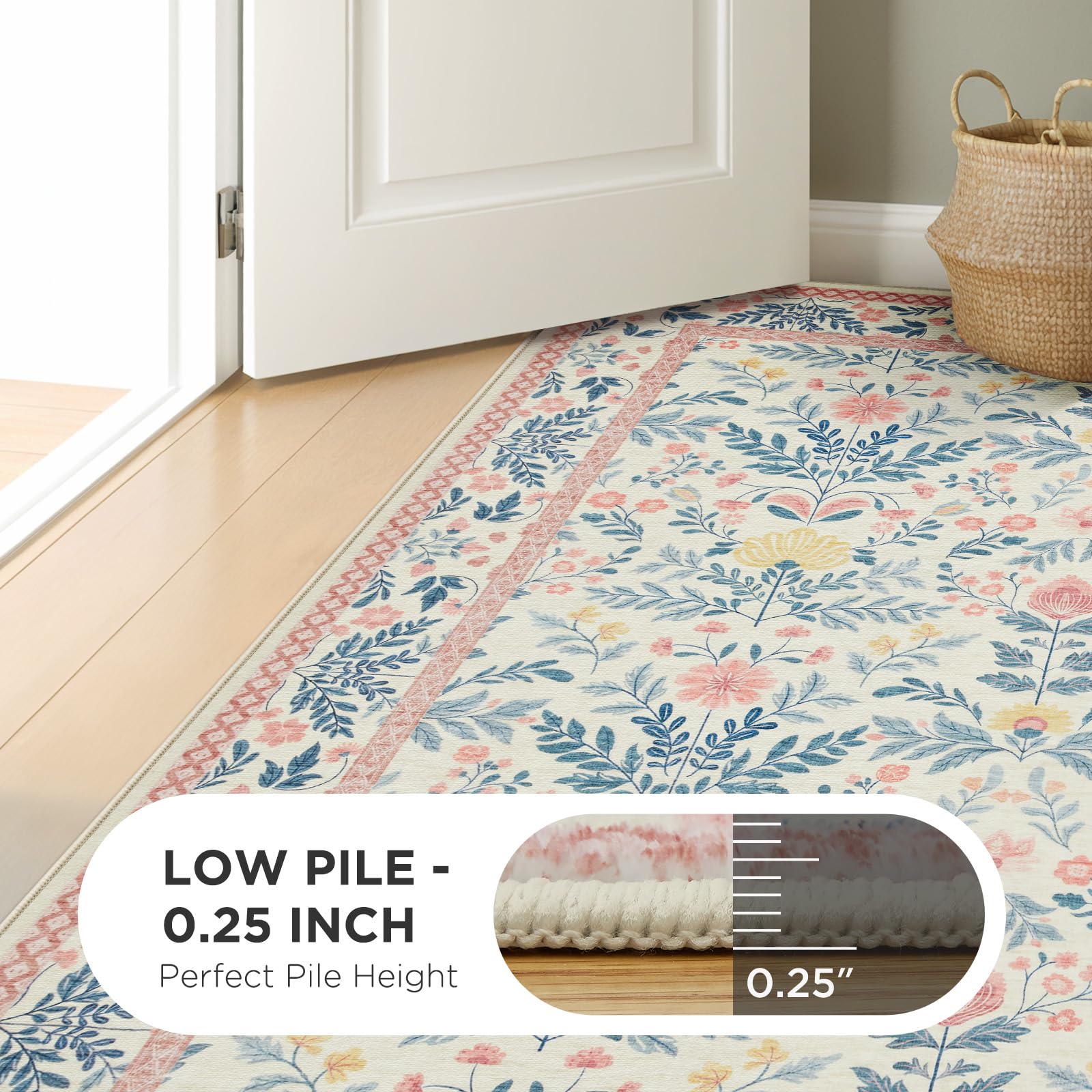 Joydeco kid-friendly rug suitable for nursery and classroom use.