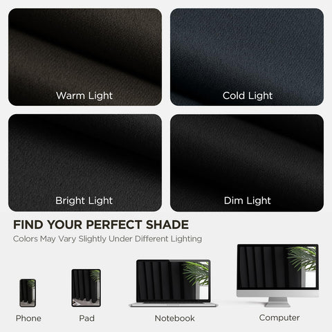 Joydeco dark-grey wrinkle-free polyester fabric close up for daily use