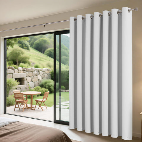 Joydeco dense polyester fabric texture; durable and wrinkle-resistant.