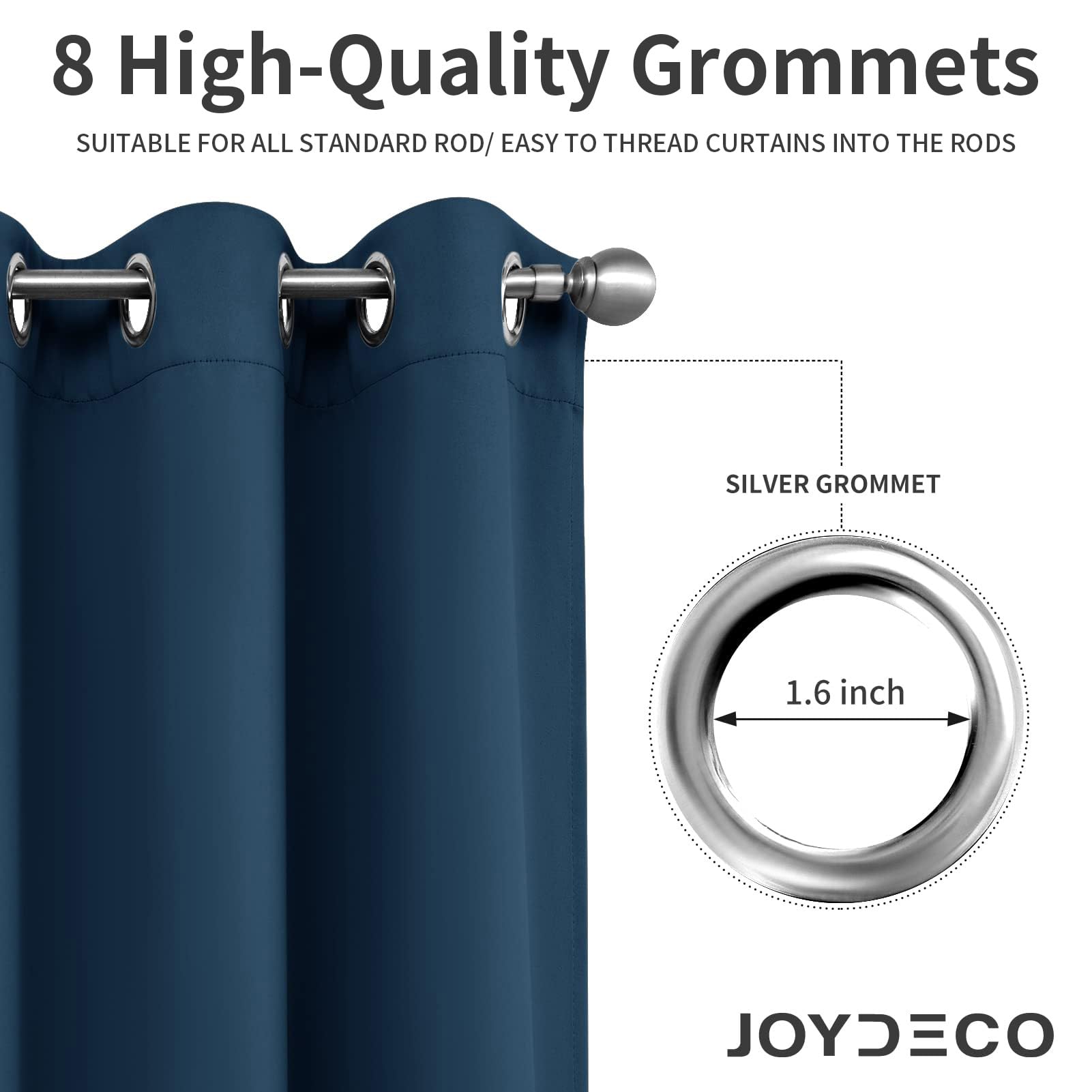 Joydeco energy-saving curtains help regulate temperature.